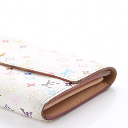 Louis Vuitton Monogram Multicolor Sarah Wallet White 14 of 18