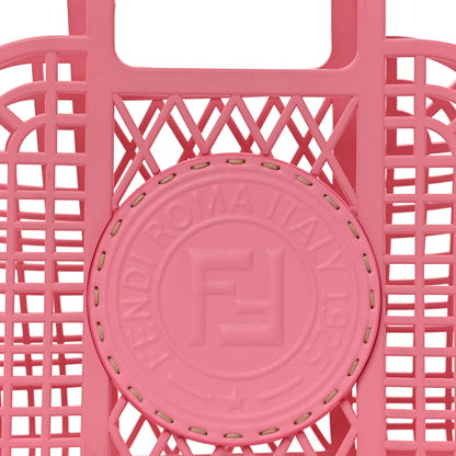 Fendi Recycled Plastic Vitello Liberty Matte Small Fendi Basket Rosa 9 of 11
