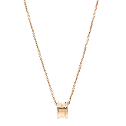 Bulgari 18K Rose Gold B.Zero1 Pendant Necklace 1 of 7