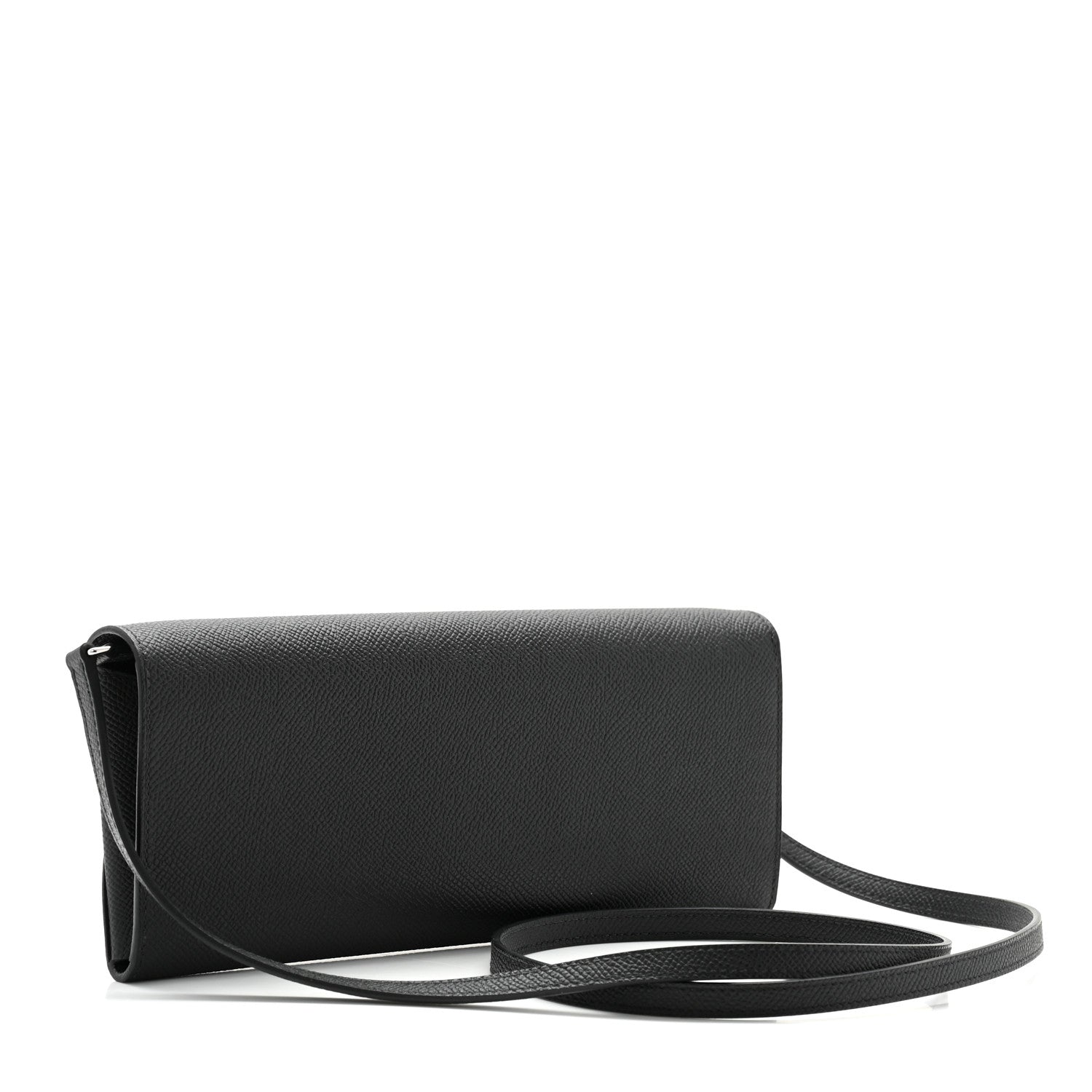 Hermes Epsom Enamel Maillon Wallet To Go Black 3 of 9