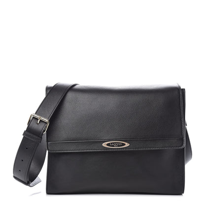 Lanvin Calfskin Small Flap Shoulder Bag Black 1 of 9