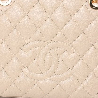 Chanel Caviar Quilted Petit Timeless Tote PTT Beige Clair 10 of 11