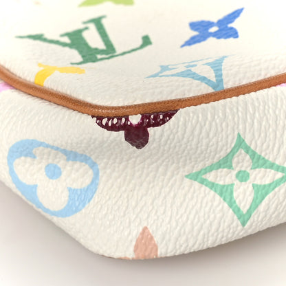 Louis Vuitton Monogram Multicolor Pochette Accessories White 8 of 9