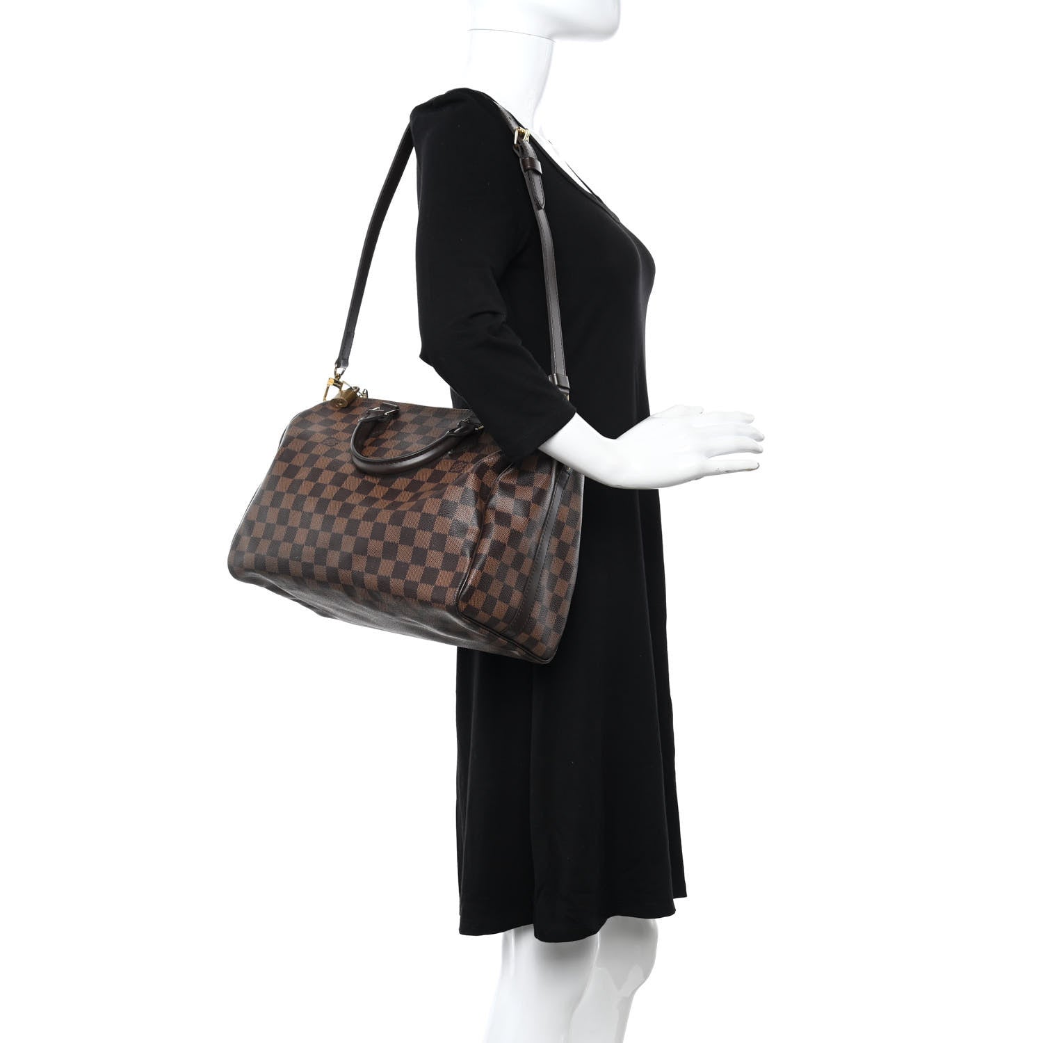 Louis Vuitton Damier Ebene Speedy Bandouliere 30 2 of 9