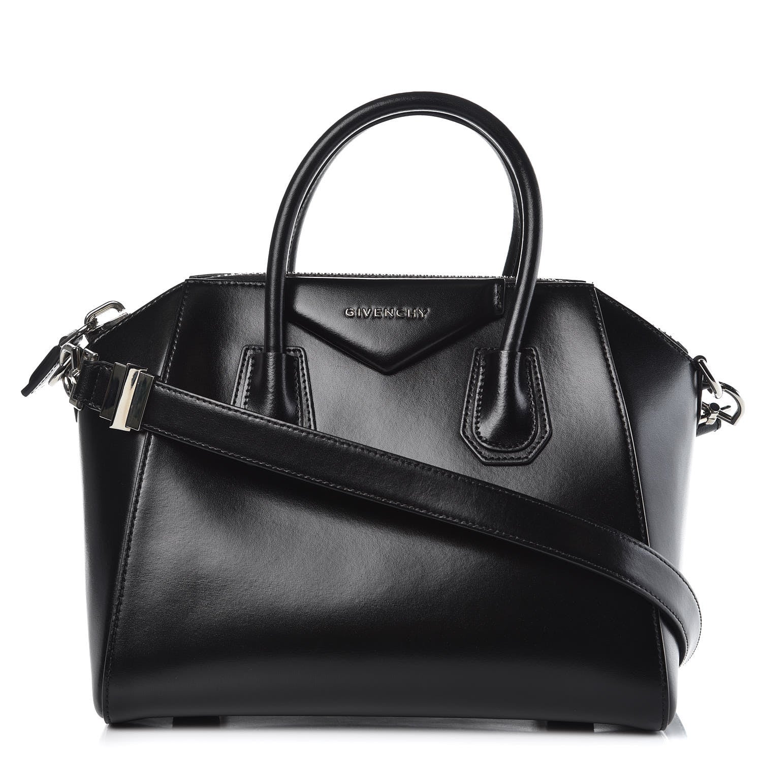 Givenchy Shiny Lord Calfskin Small Antigona Black 1 of 9