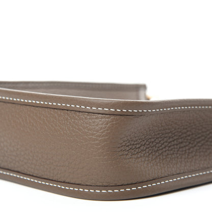 Hermes Taurillon Clemence Amazone Evelyne TPM Etoupe Bleu Indigo 10 of 11