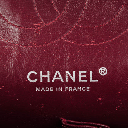 Chanel Distressed Patent Quilted Medium Double Flap Black 6 of 8