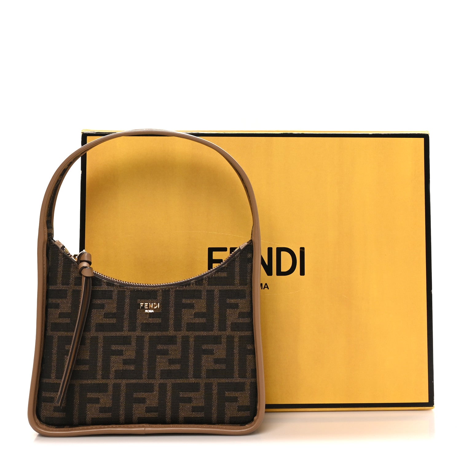 Fendi Fabric Jacquard Vitello Grace FF 1974 Mini Fendessence