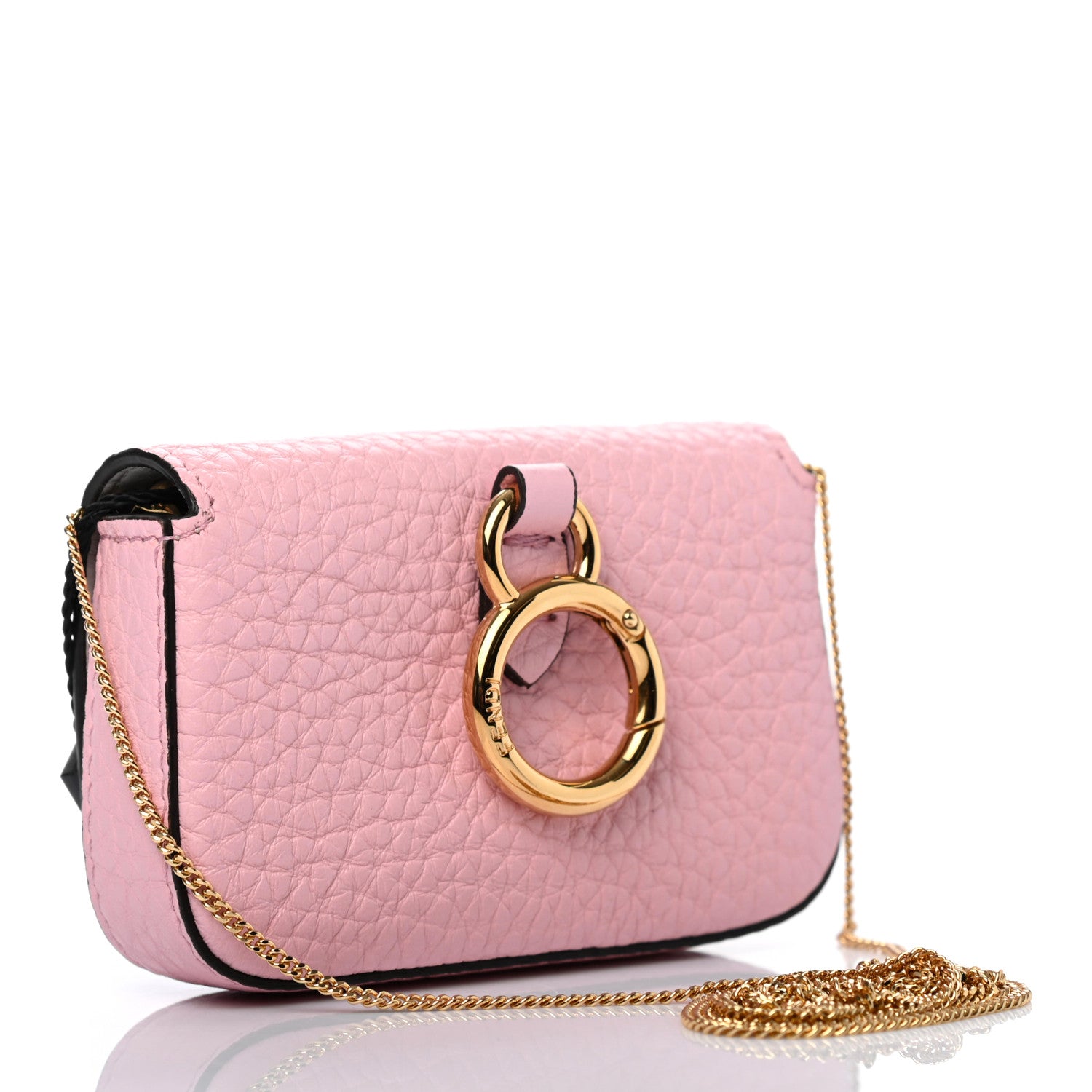 Fendi Cuoio Romano Scented Nano Baguette Charm Rosa Acquerello 3 of 9