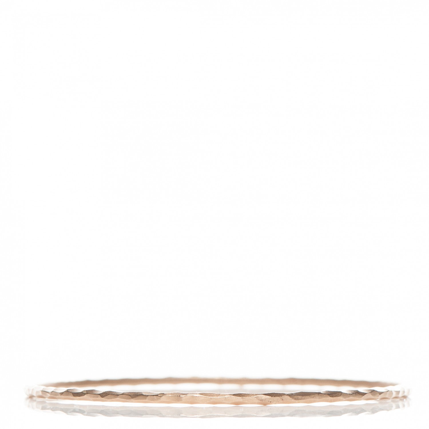 Tiffany 18k Rose Gold Paloma Picasso Hammered Bangle 1 of 4