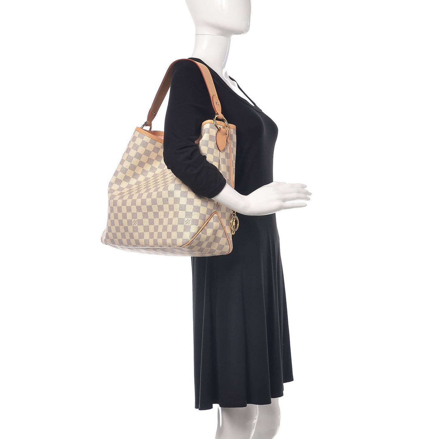 Damier Azur Delightful MM Rose Ballerine