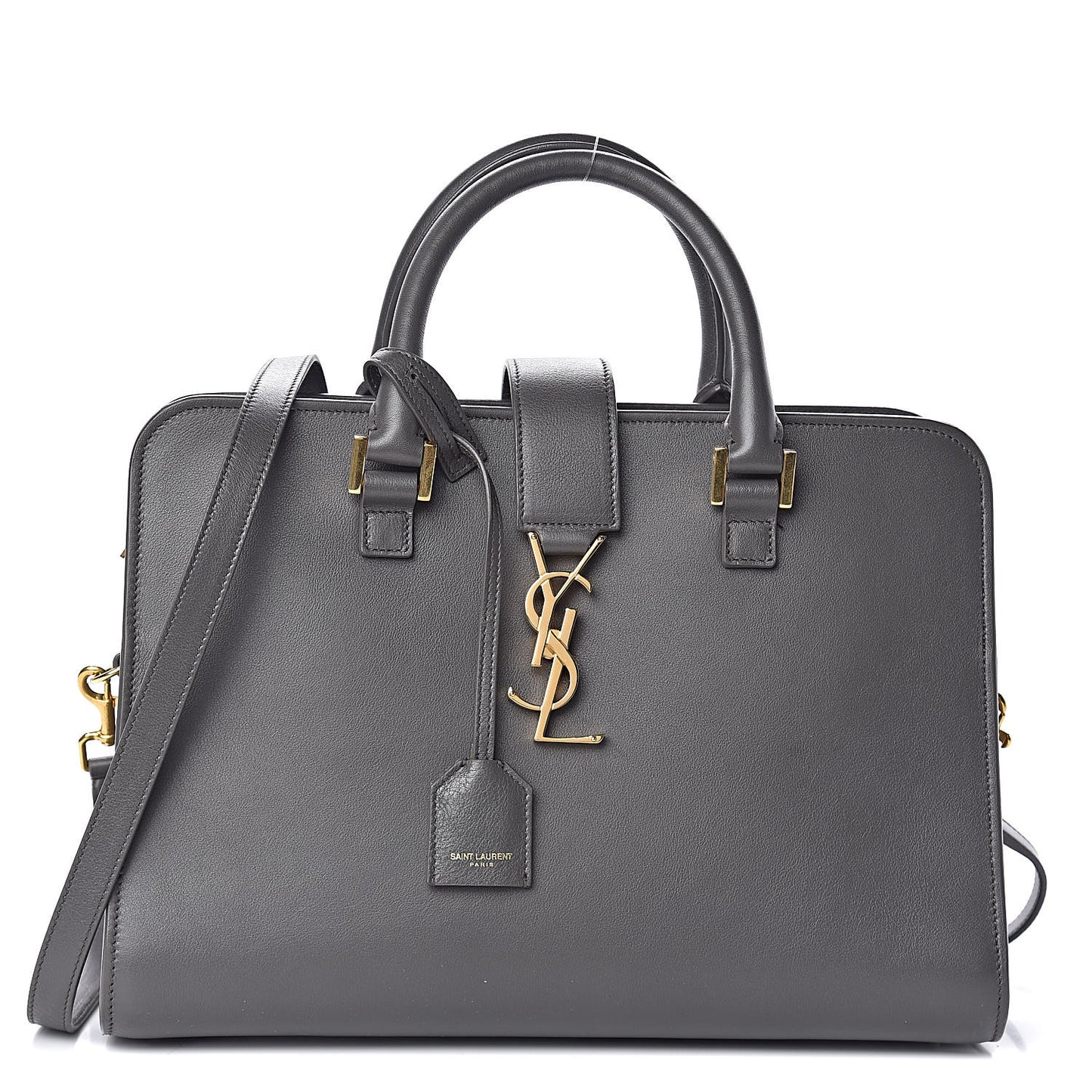 Calfskin Small Monogram Cabas Grey