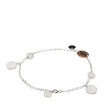 Hermes Sterling Silver 18K Rose Gold Confettis Bracelet 2 of 4