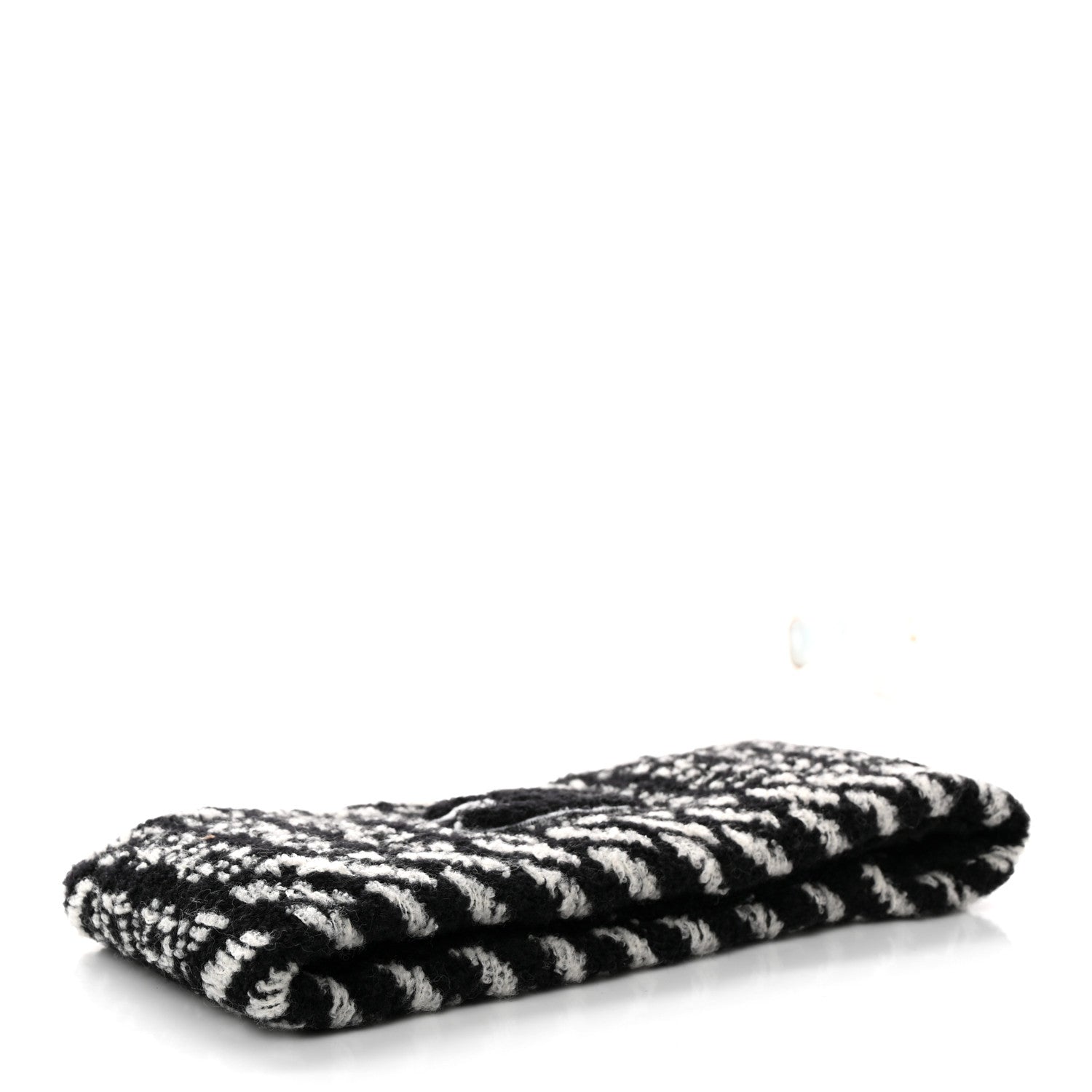 Chanel Wool CC Headband Black White 5 of 7