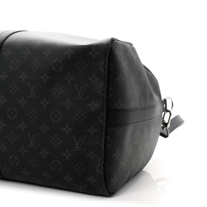 Louis Vuitton Monogram Eclipse Keepall Bandouliere 55 9 of 9