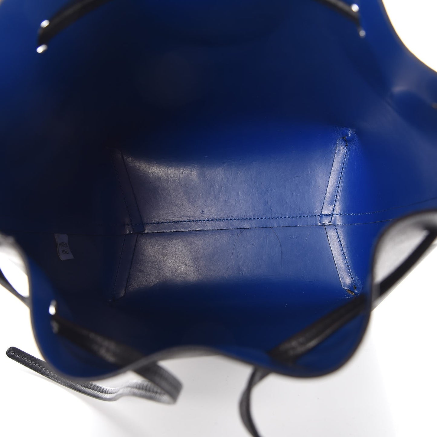 Calfskin Mini Bucket Bag Black Royal