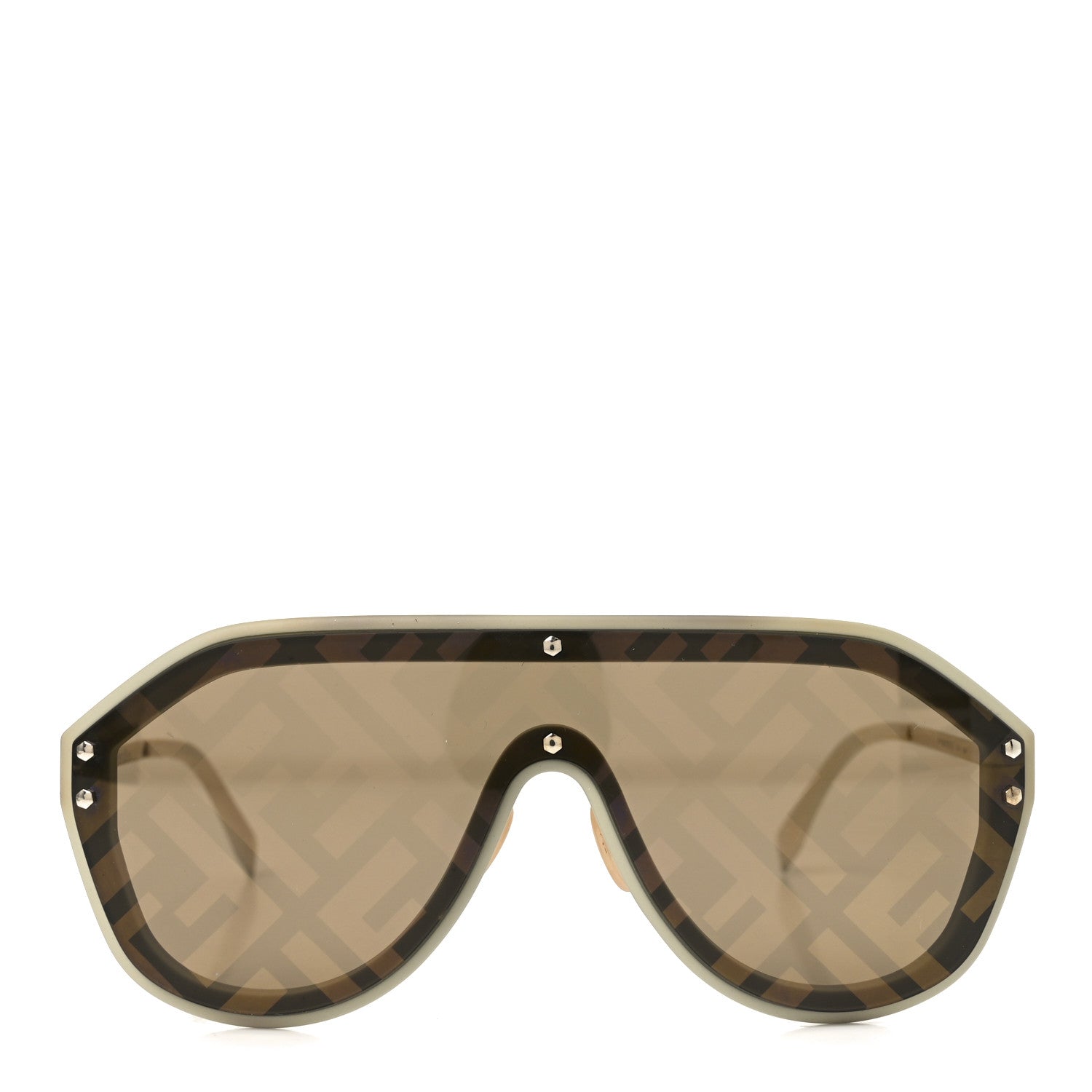 Fendi Acetate FF Fabulous Shield Sunglasses FF M0039/G/S White 2 of 7