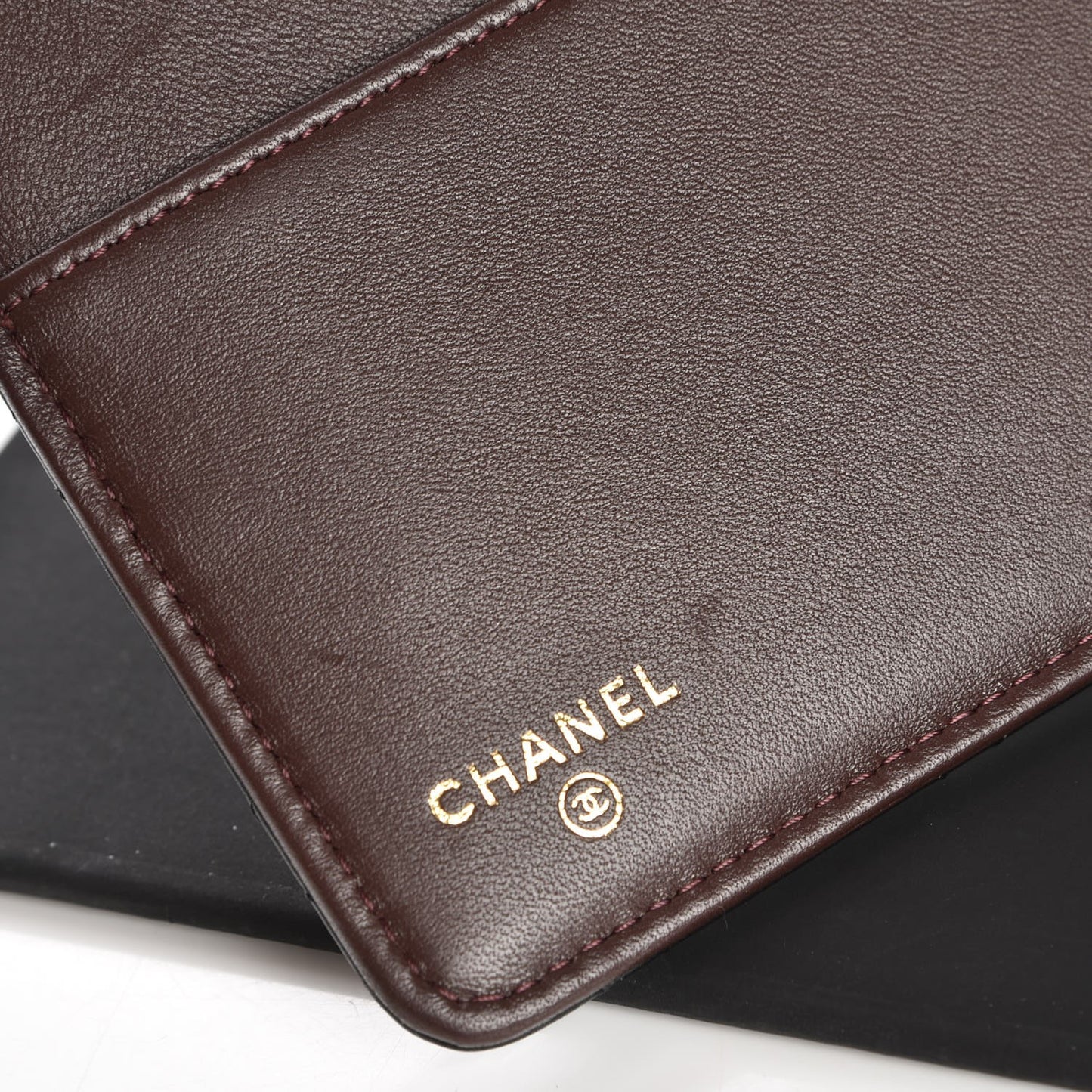 Lambskin Quilted Large Agenda Cover Black