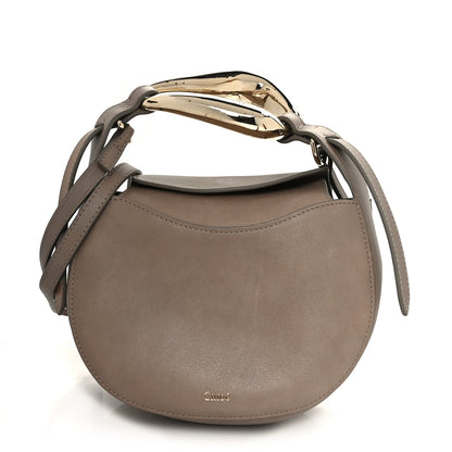 Chloe Small Grain Calfskin Kiss Bag Motty Grey 1 of 10