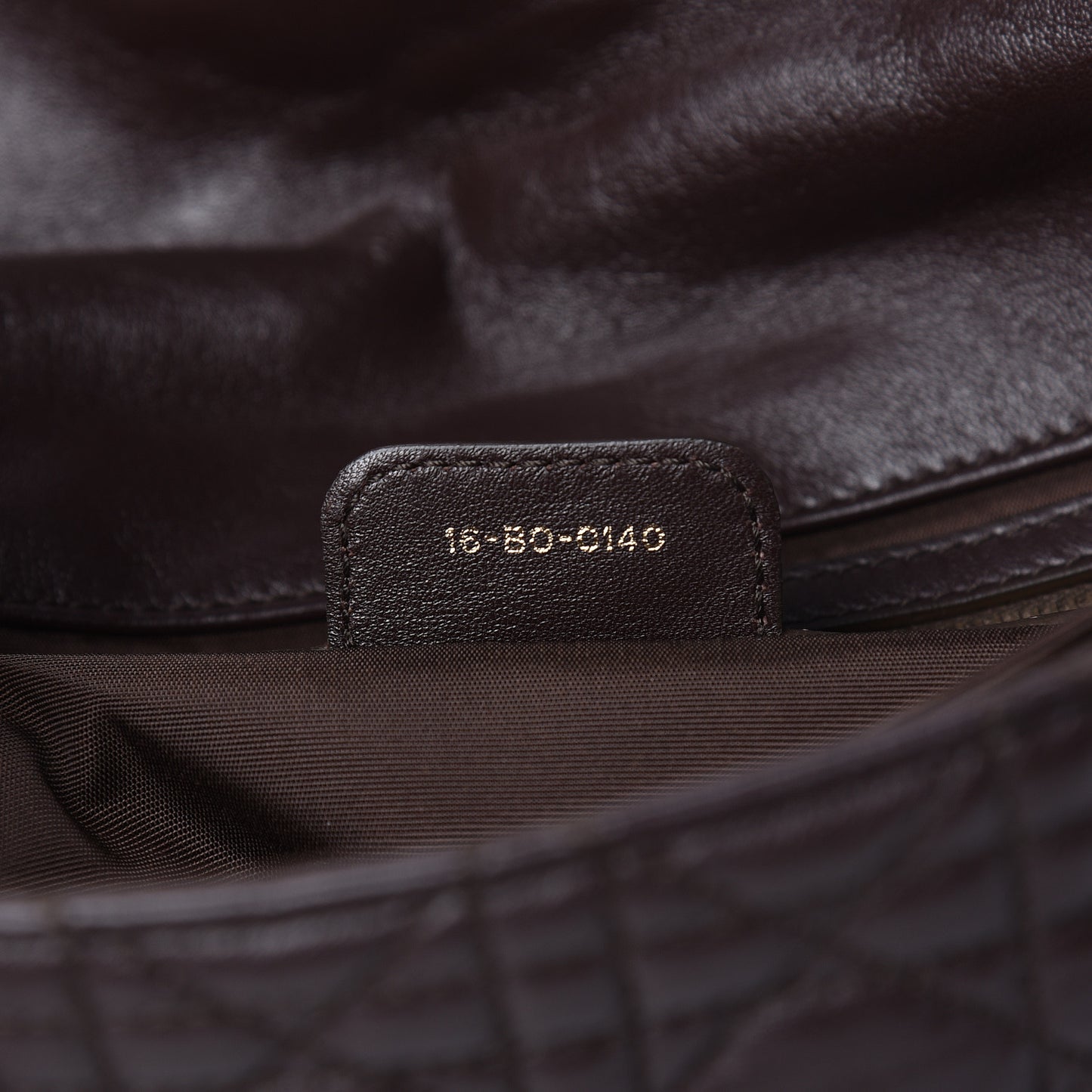 Lambskin Cannage Large New Lock Flap Bag Brown