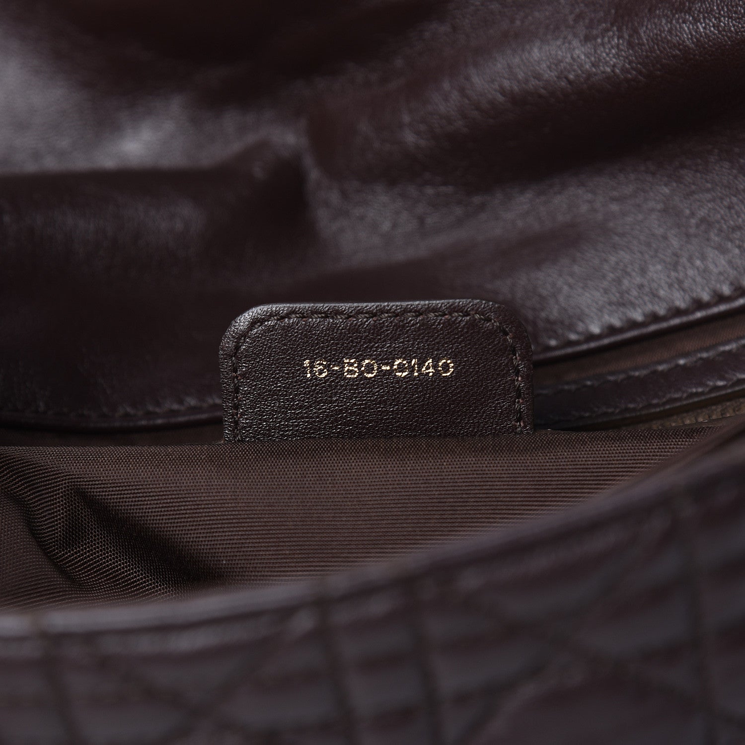 Christian Dior Lambskin Cannage Large New Lock Flap Bag Brown 9 of 10