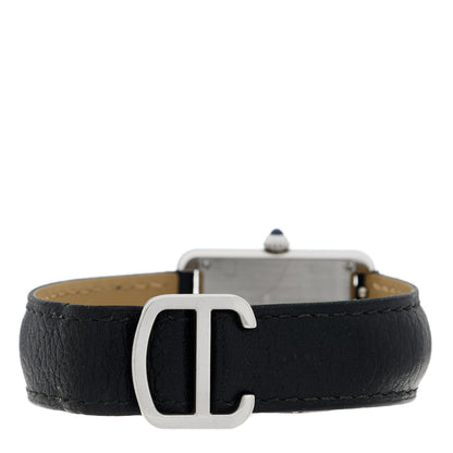 Cartier Stainless Steel Calfskin 24mm Tank Solo Quartz Watch 3 of 4