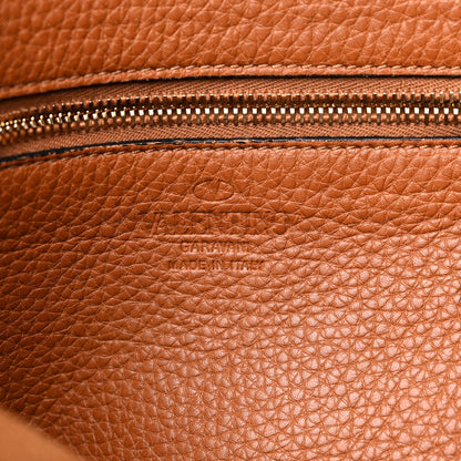 Valentino Garavani Pebbled Calfskin Small Rockstud Flip-Lock Messenger Bag Light Cuir 6 of 15