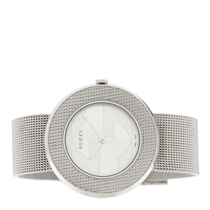 Gucci Stainless Steel 36mm U-Play Mesh Quartz Watch 2 of 4
