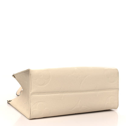 Louis Vuitton Empreinte Monogram Giant Onthego MM Creme 4 of 10