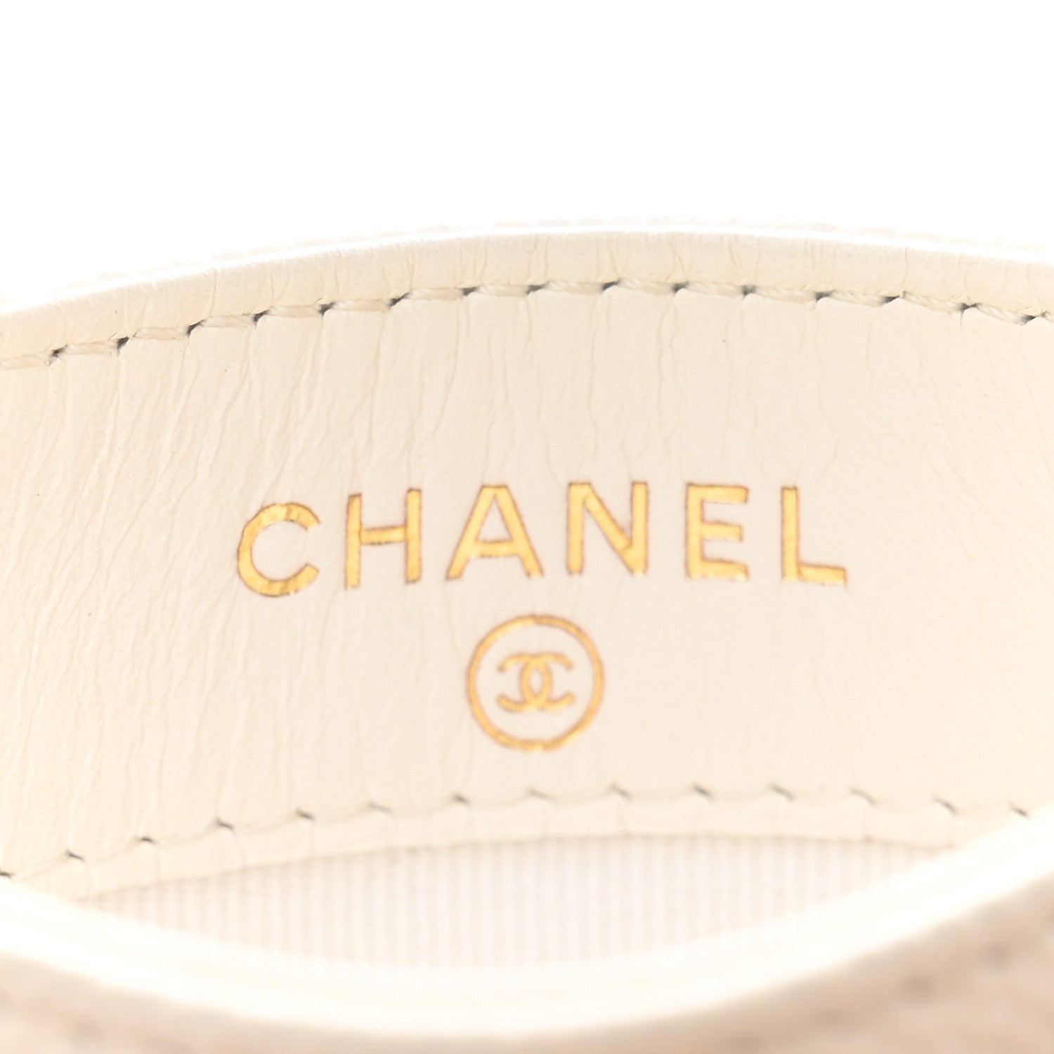 Chanel Caviar Quilted Card Holder White 6 of 8