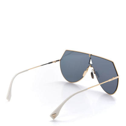 Fendi Metal Mirrored Eyeline Sunglasses FF 0193/S Matte Gold 4 of 8
