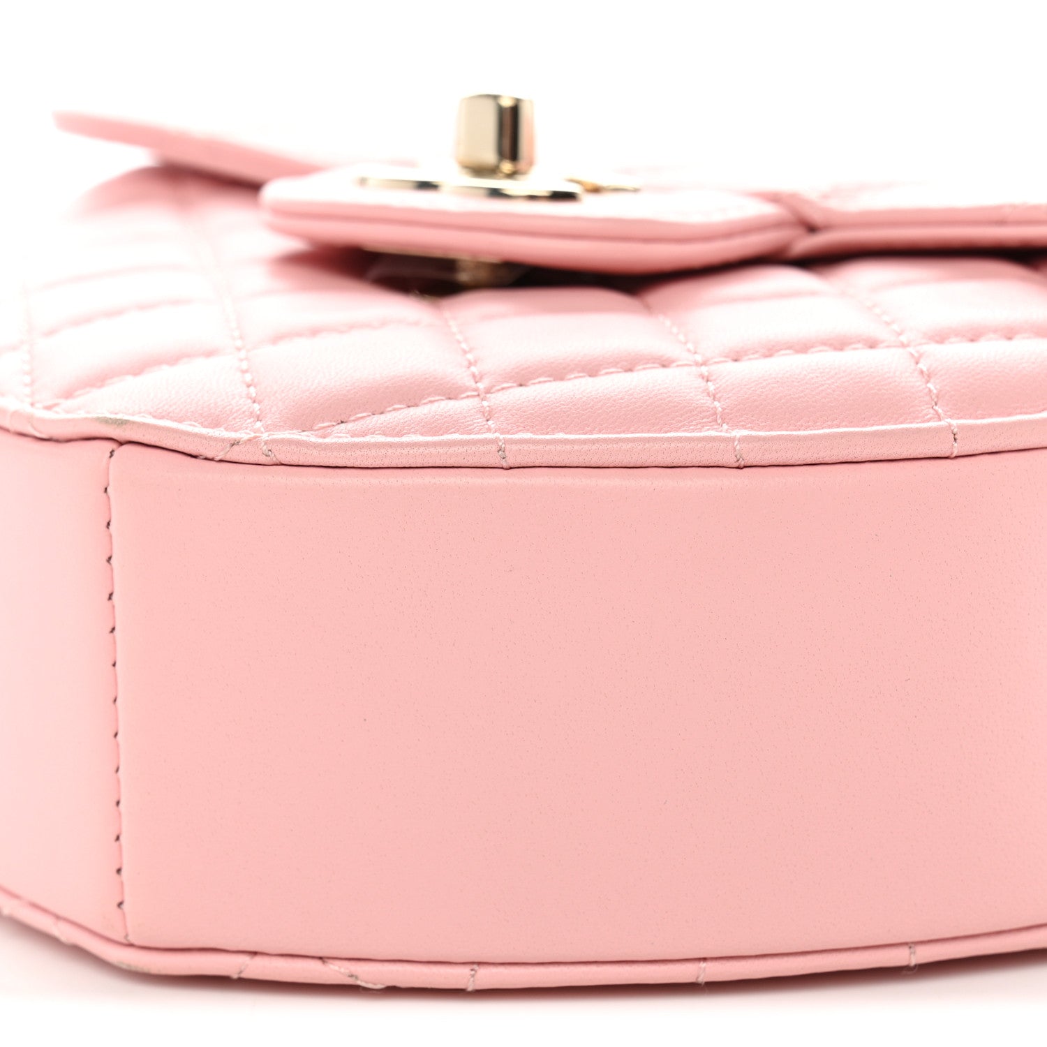 Chanel Lambskin Quilted Large CC In Love Heart Bag Light Pink 10 of 10