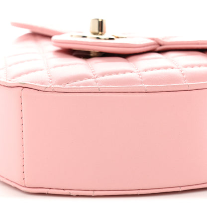 Chanel Lambskin Quilted Large CC In Love Heart Bag Light Pink 10 of 10