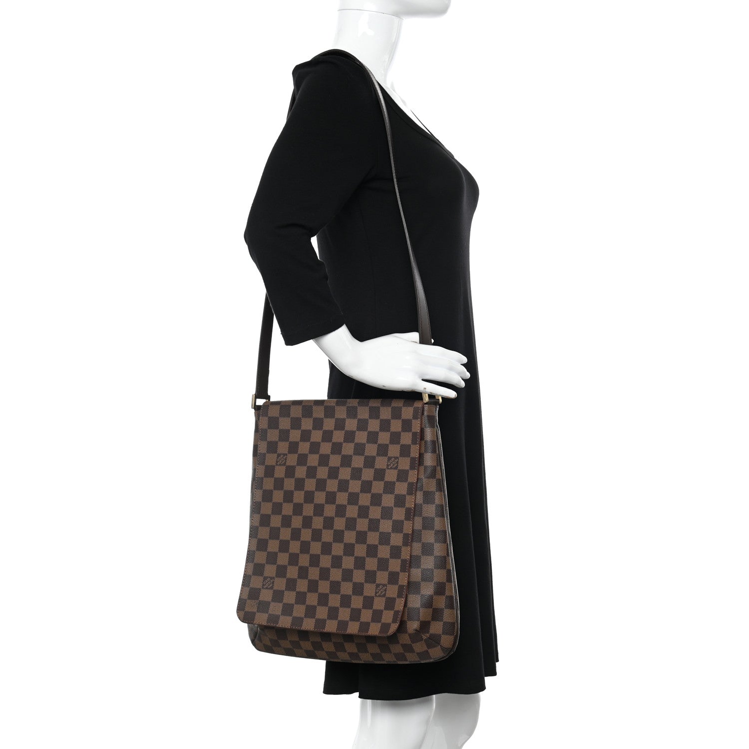 Louis Vuitton Damier Ebene Musette GM 2 of 10