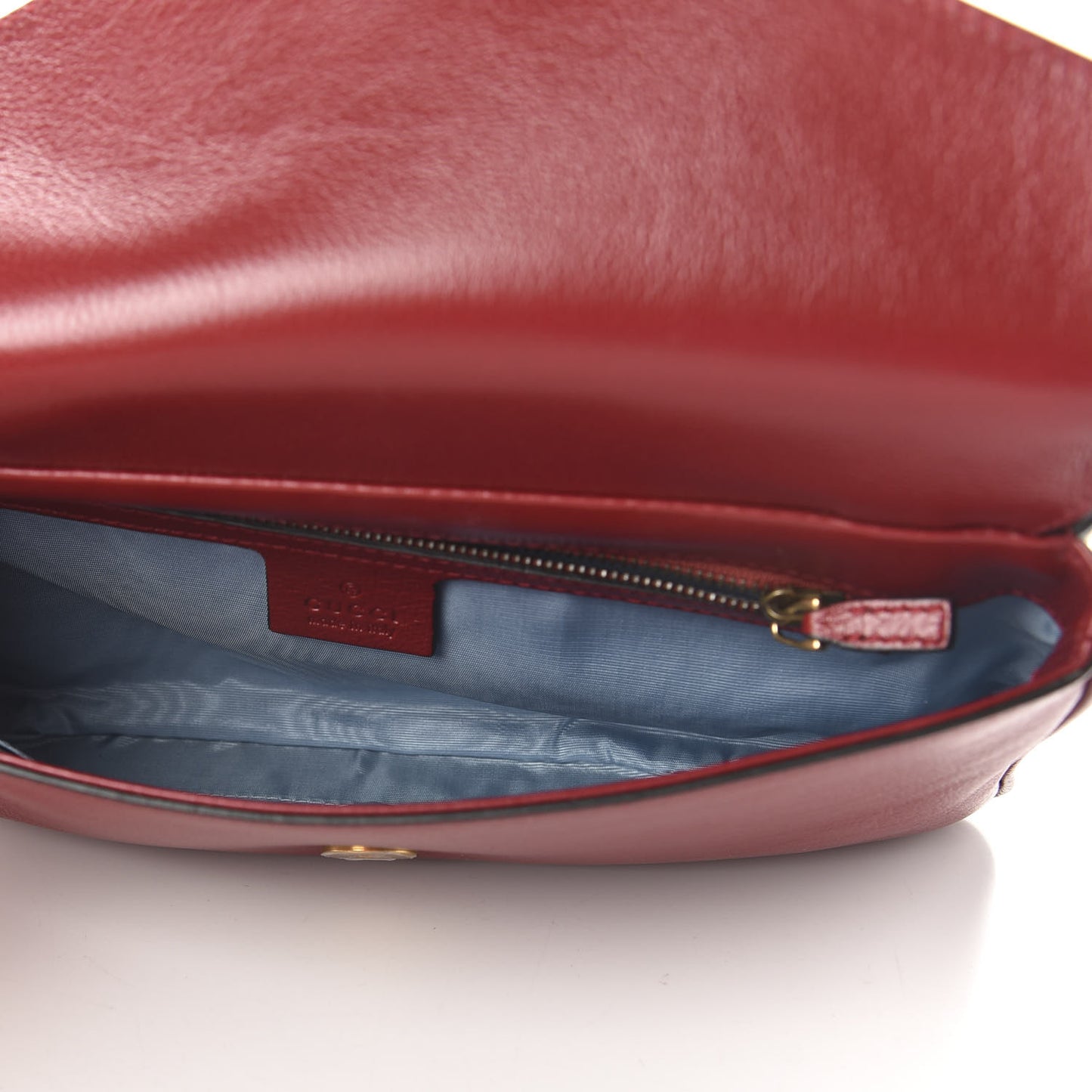 Calfskin Diagonal GG Medium Thiara Double Envelope Shoulder Bag Black Red
