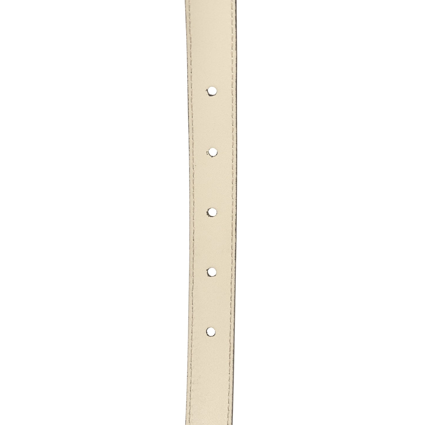 Plutone Calfskin Palladium Double G 20mm Belt 95 38 Mystic White