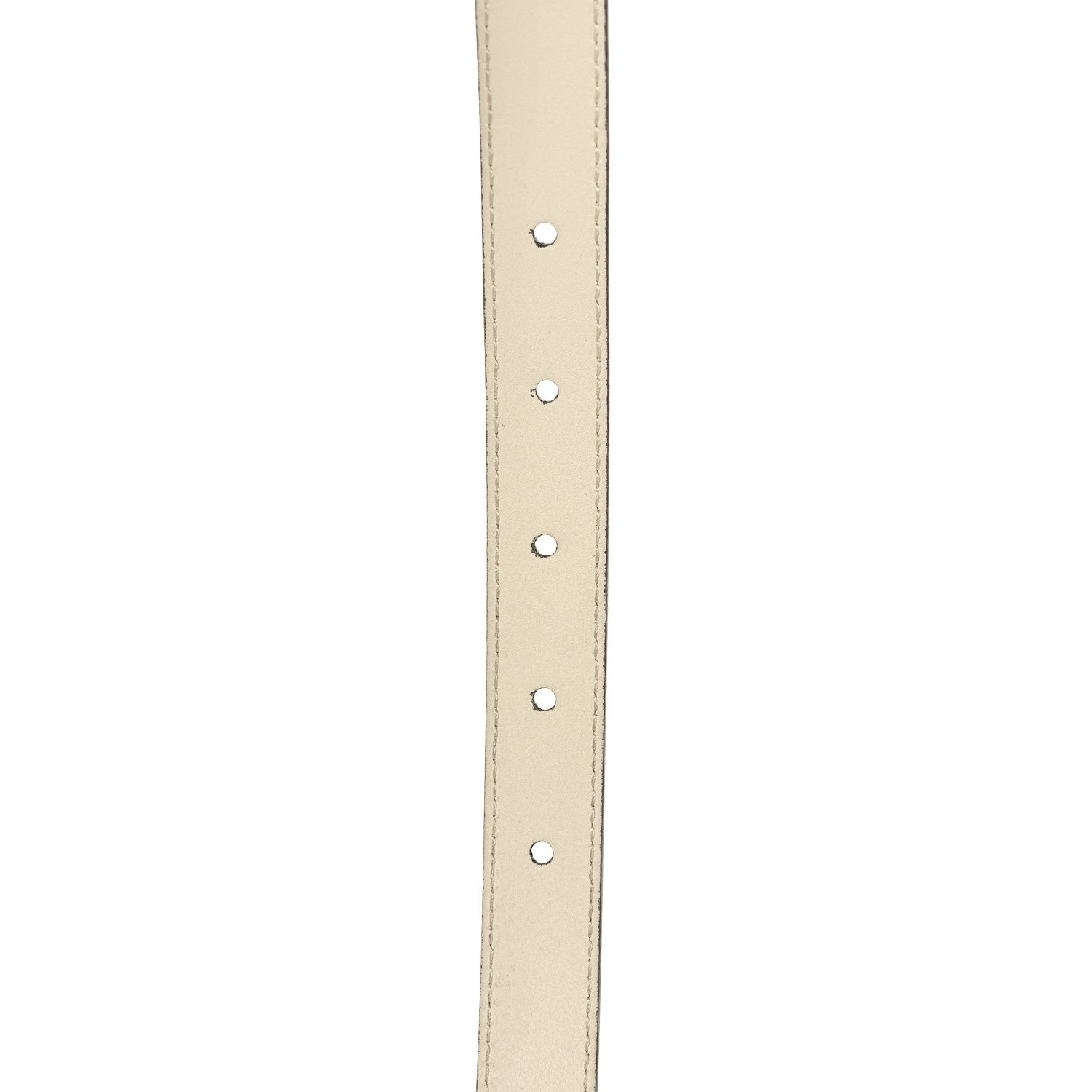 Gucci Plutone Calfskin Palladium Double G 20mm Belt 95 38 Mystic White 5 of 8
