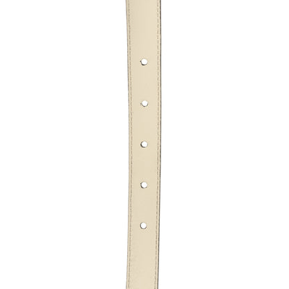 Gucci Plutone Calfskin Palladium Double G 20mm Belt 95 38 Mystic White 5 of 8