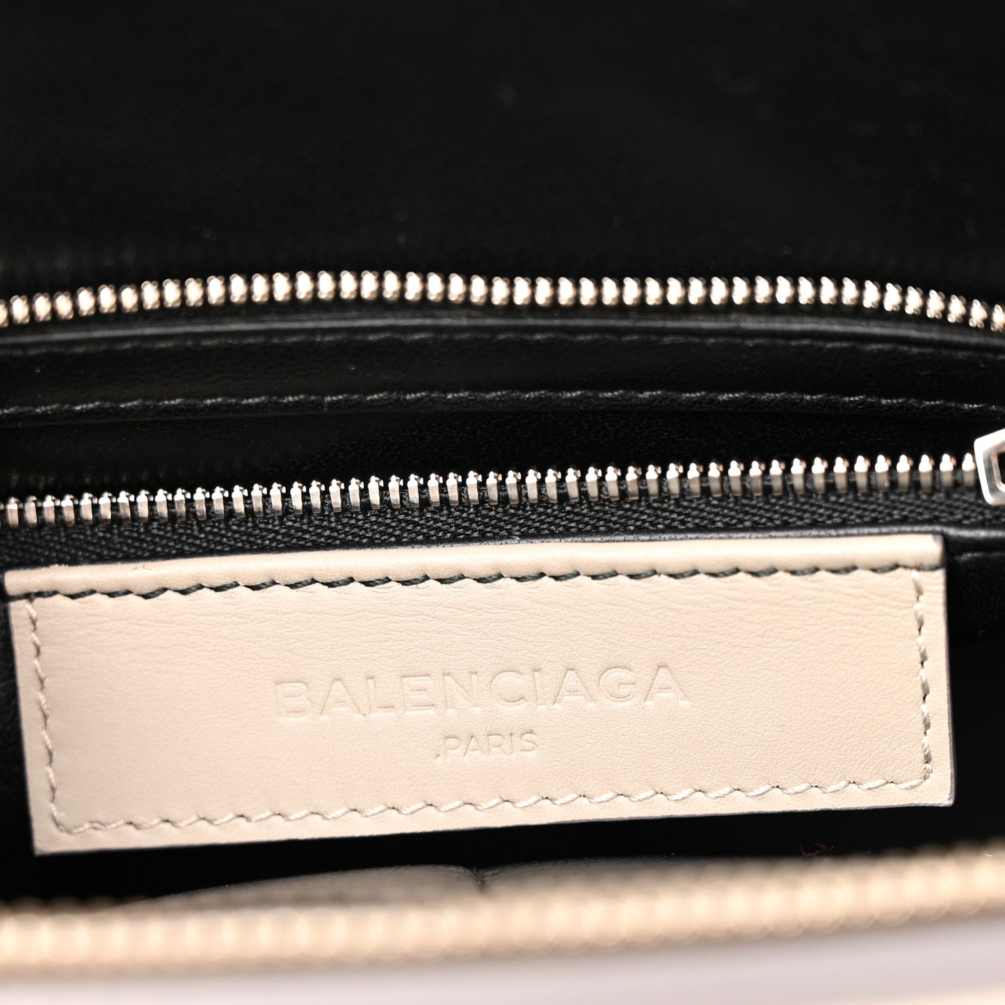 Smooth Calfskin Le Dix S Cartable Shoulder Bag Pearl Grey
