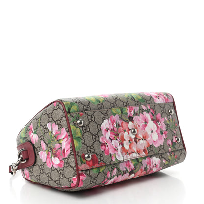 Gucci GG Supreme Monogram Blooms Small Boston Beige Multicolor Dry Rose 4 of 10