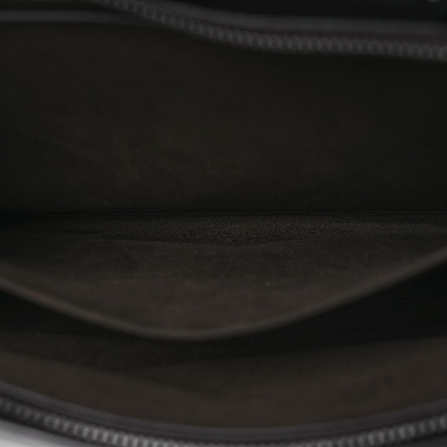 Cuoio Romano Vitello Cover Glazed Fabric Bi-Color FF 1974 Medium Peekaboo I SEE U Satchel Dark Brown