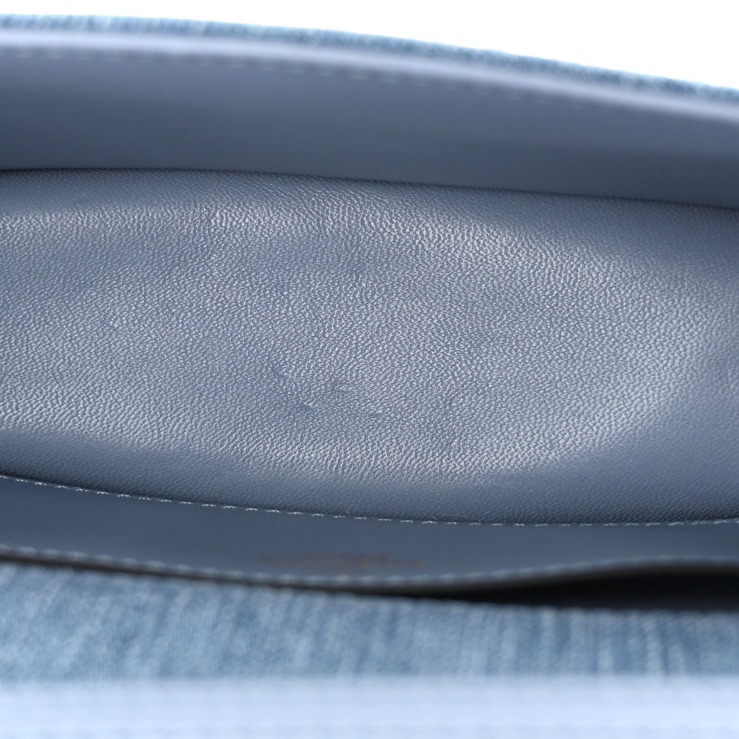 Denim Crystal Vlogo Small Loco Shoulder Bag Blue