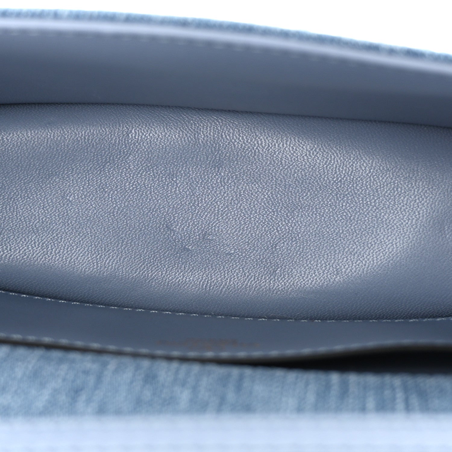 Valentino Garavani Denim Crystal Vlogo Small Loco Shoulder Bag Blue 10 of 10