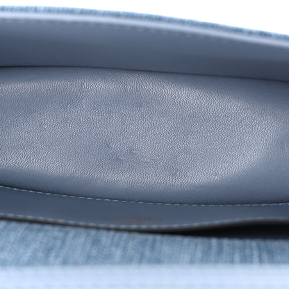 Valentino Garavani Denim Crystal Vlogo Small Loco Shoulder Bag Blue 10 of 10