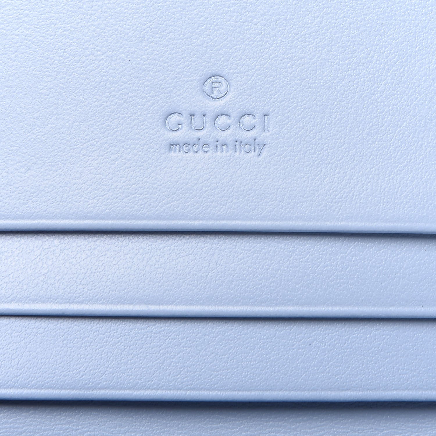 Gucci Calfskin Matelasse GG Marmont Mini Wallet On Chain Porcelain Light Blue 8 of 11