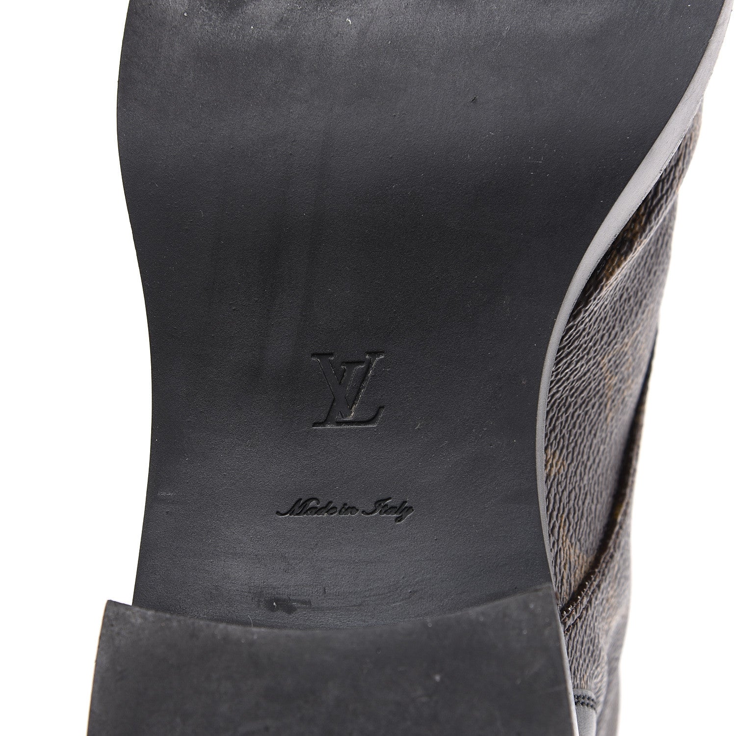 Louis Vuitton Calfskin Monogram Wonderland Flat Ranger Boots 39 Black 6 of 10