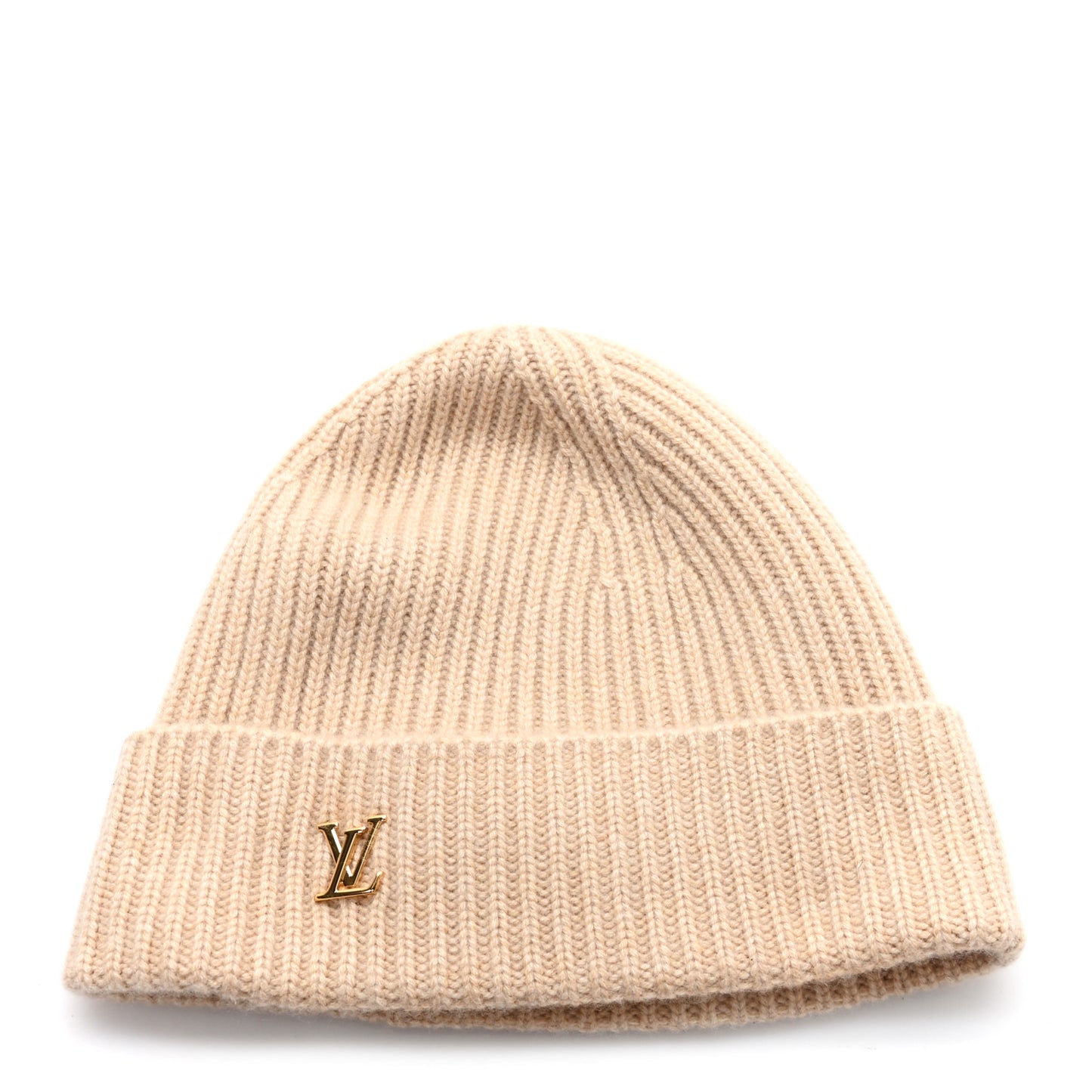 Cashmere LV Spark Beanie Beige