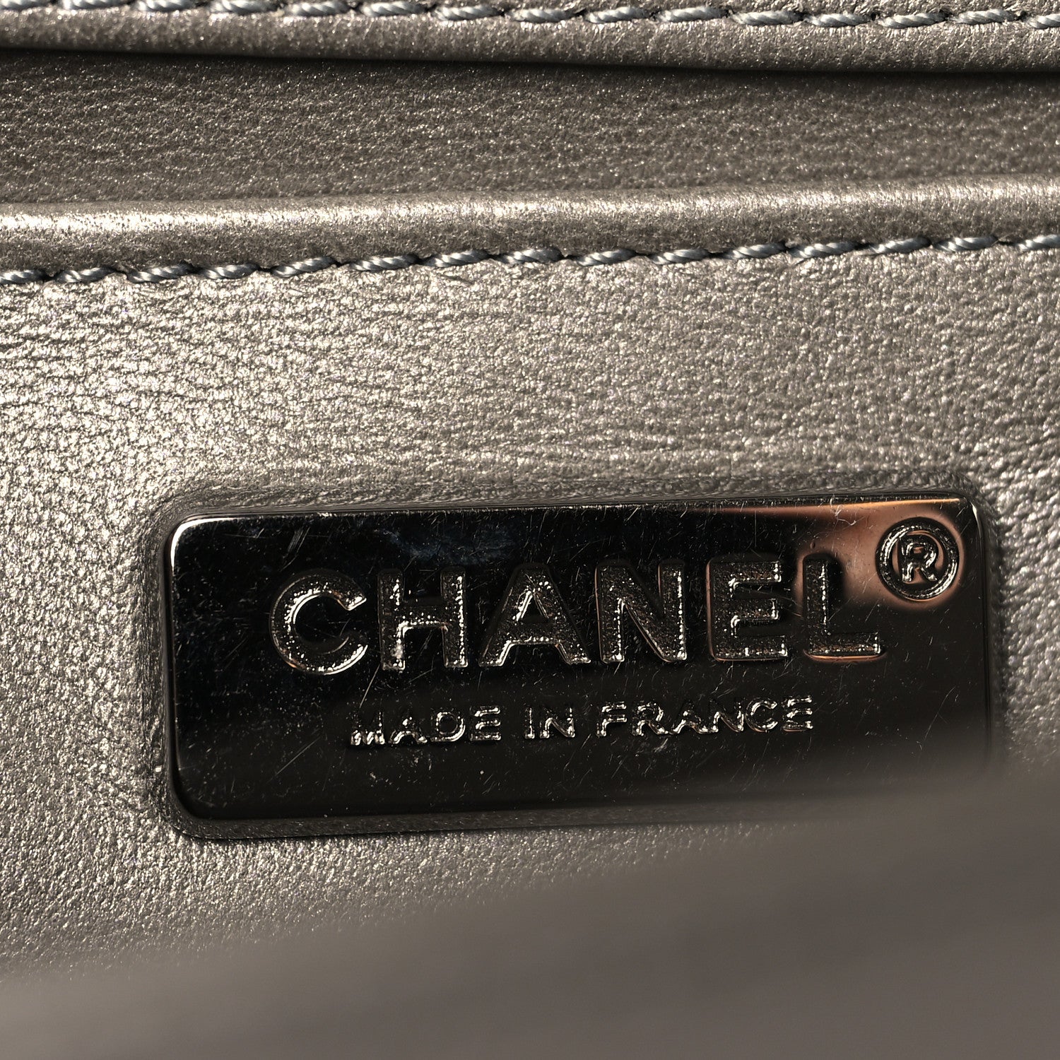 Chanel Galuchat Stingray Small Boy Flap Silver 6 of 11