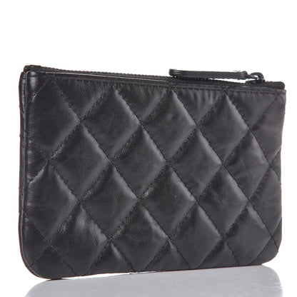 Chanel Aged Calfskin Quilted Small Reissue Cosmetic Case So Black 3 of 8