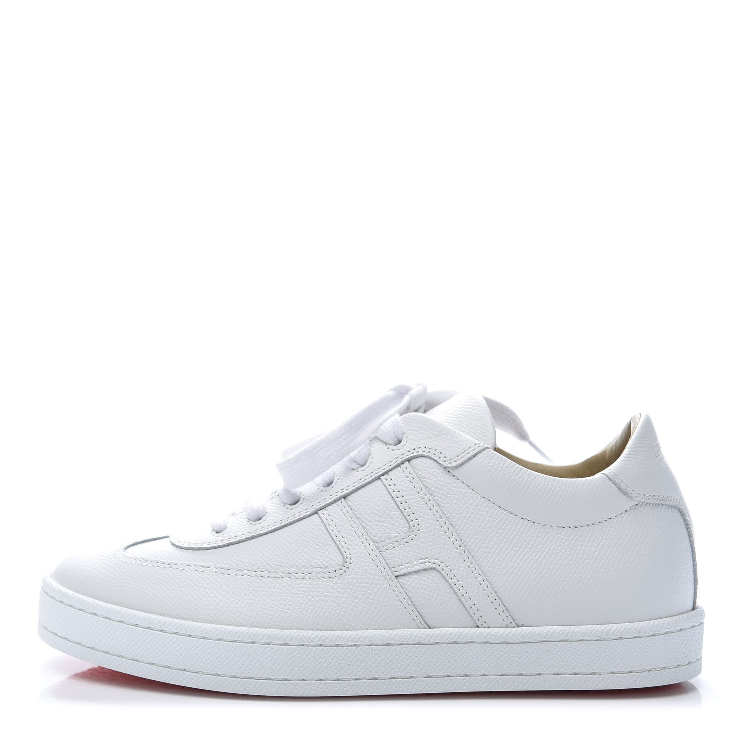 Hermes Epsom Womens Boomerang Sneakers 37 White 1 of 10